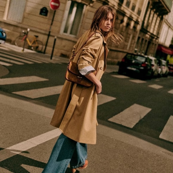 NWT Sézane Scott Trench Coat – Camel – $305 Retail - Picture 5 of 6